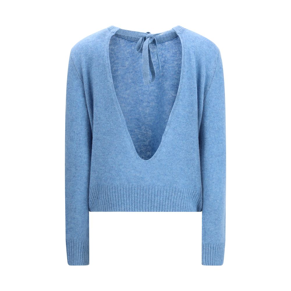 Marni Open Back Cashmere Sweater - Cerulean Blue