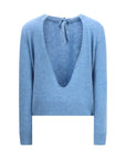 Marni Open Back Cashmere Sweater - Cerulean Blue