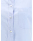 The Row Metis Longline Shirt - Blue