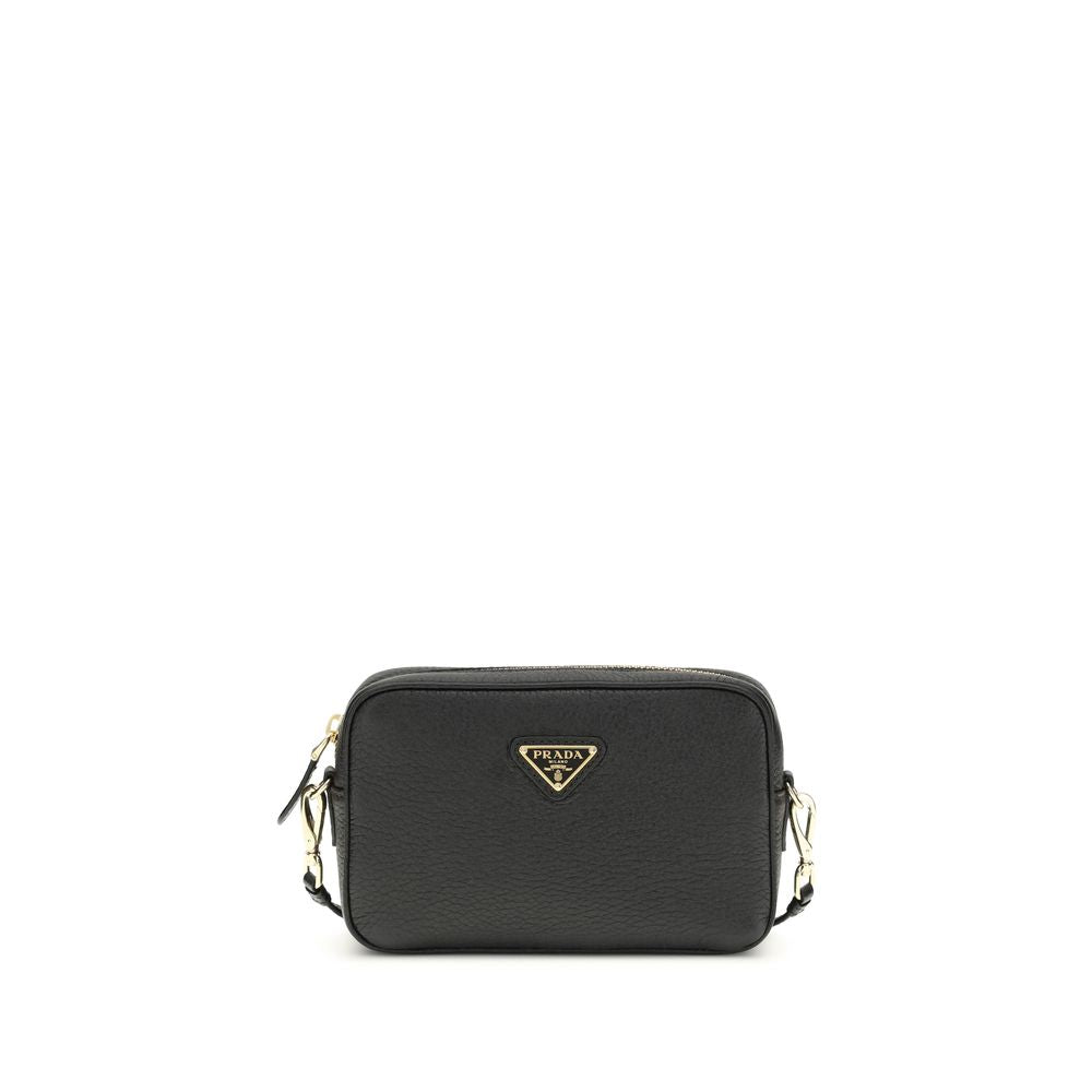 Prada Black Leather Mini Shoulder Bag