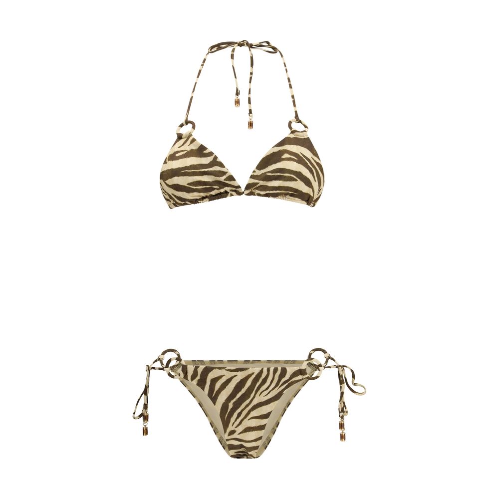 Zimmermann Wanderlust Zebra Two-Piece Bikini