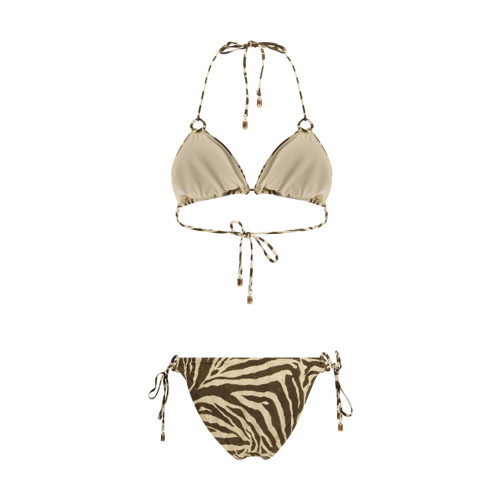 Zimmermann Wanderlust Zebra Two-Piece Bikini