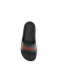 Gucci Stripe Rubber Flat Slides
