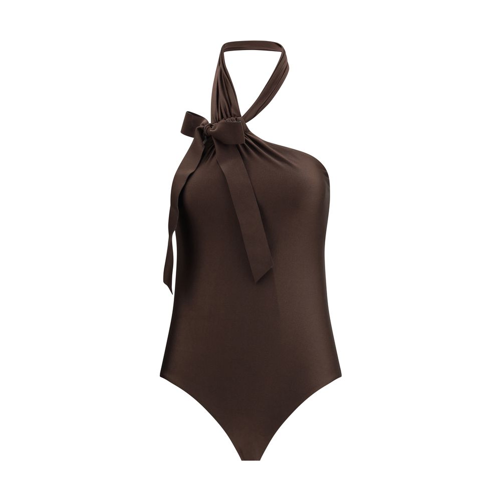 Zimmermann Awaken Tie Neck One-Piece Swimsuit