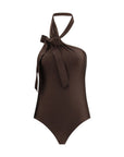 Zimmermann Awaken Tie Neck One-Piece Swimsuit