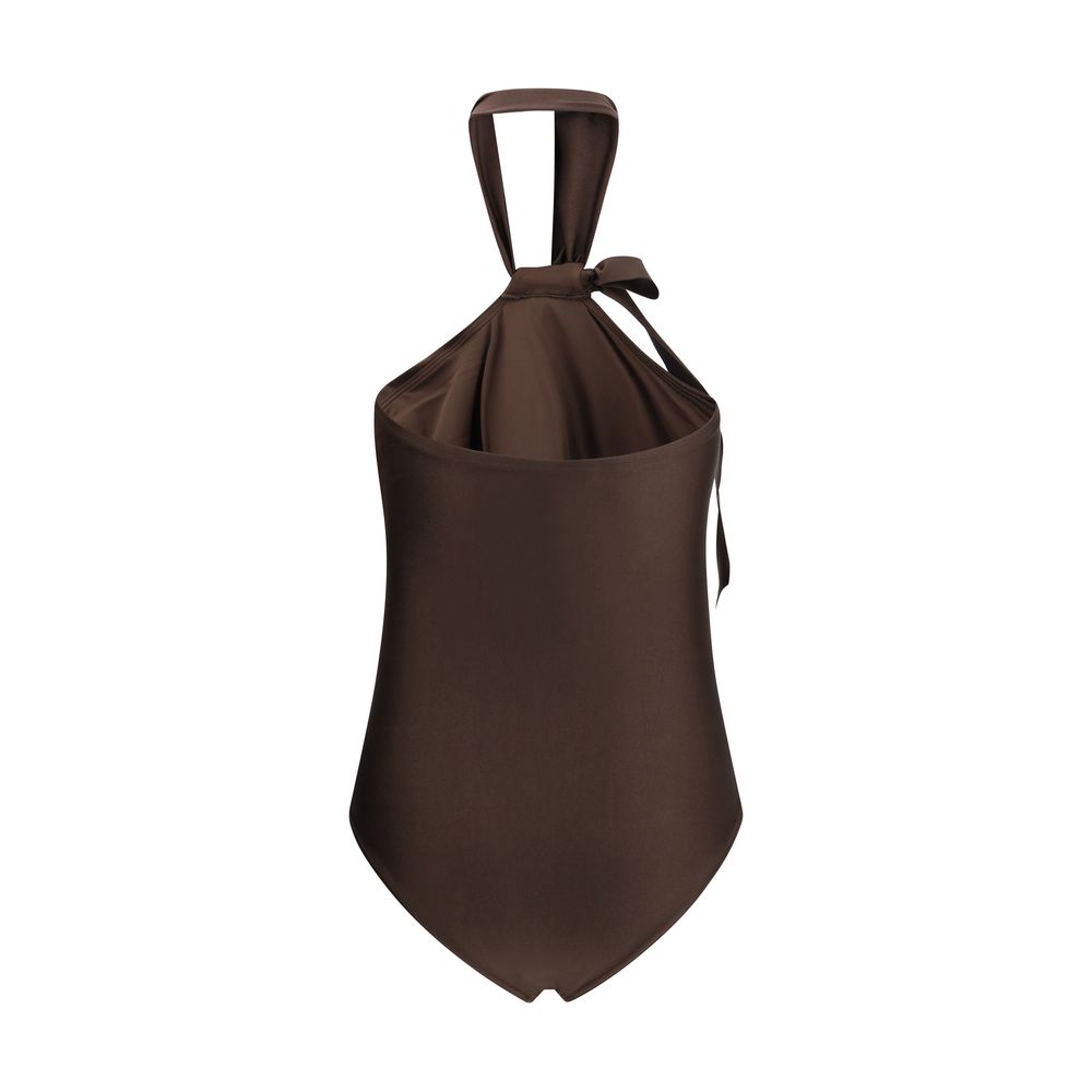 Zimmermann Awaken Tie Neck One-Piece Swimsuit