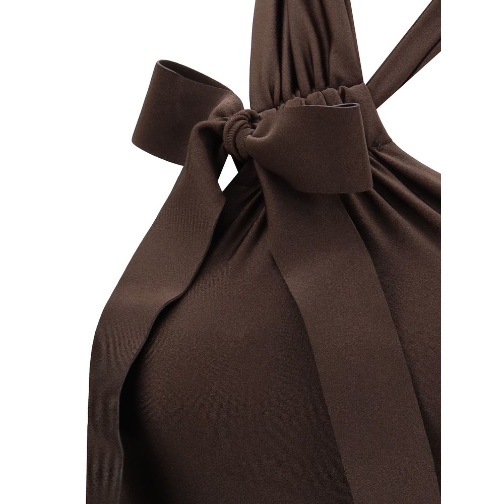 Zimmermann Awaken Tie Neck One-Piece Swimsuit