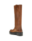 Miu Miu Calfskin Leather Cognac Boots