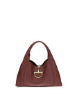Gucci Bordeaux Softbit Leather Handbag