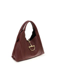 Gucci Bordeaux Softbit Leather Handbag