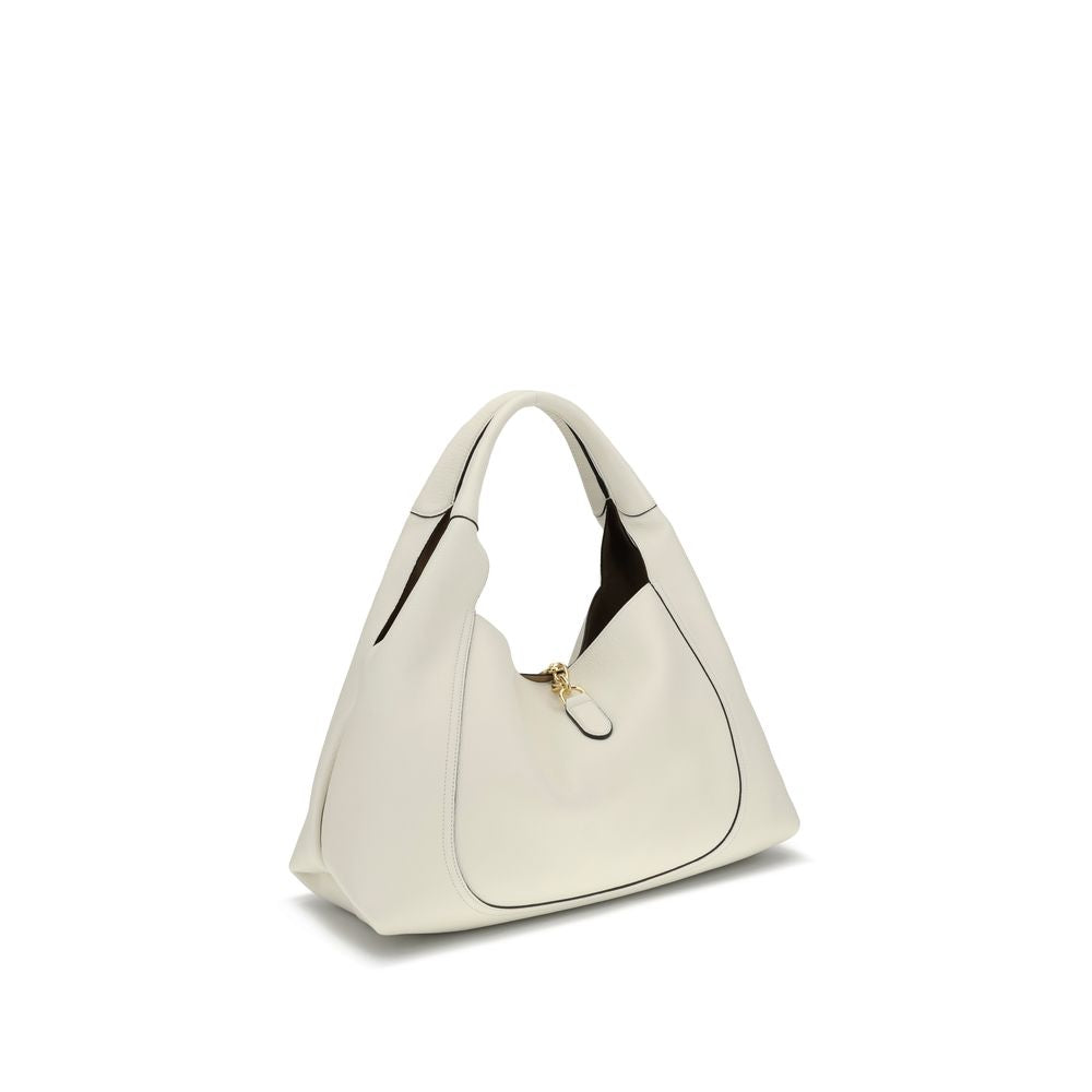 Gucci White Softbit Leather Handbag