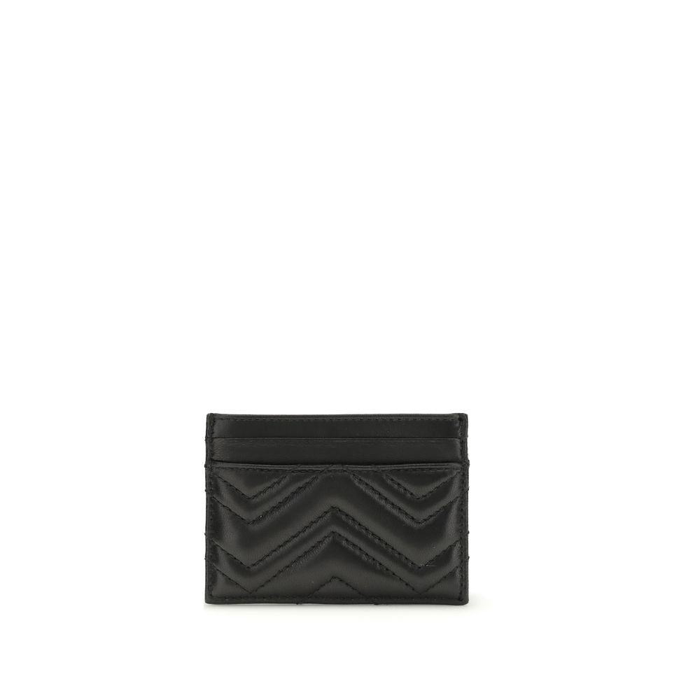 Gucci GG Marmont Black Leather Card Holder