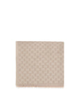 Gucci GG Monogram Beige Wool Scarf