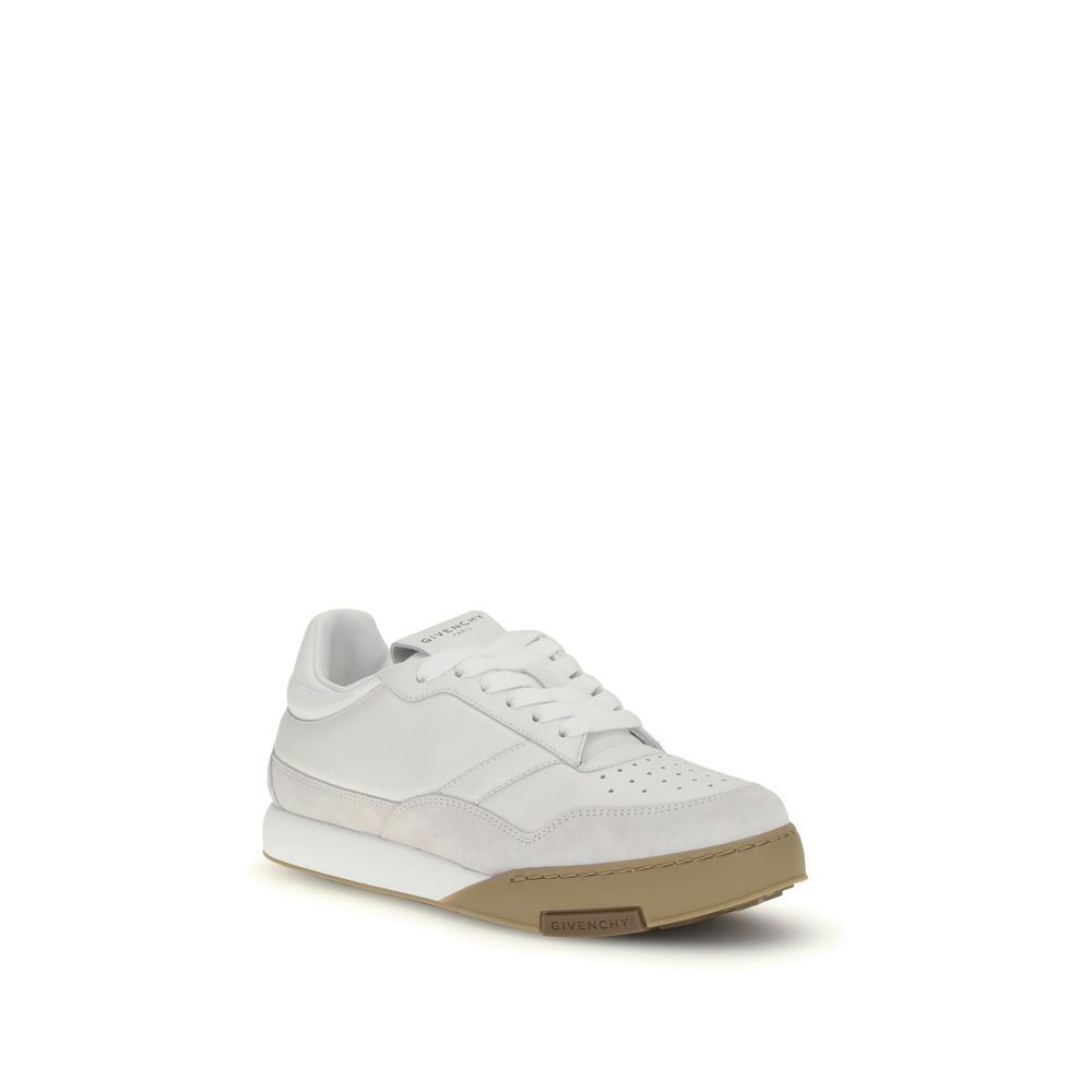 Givenchy Leather Low Top Lace-Up Sneakers