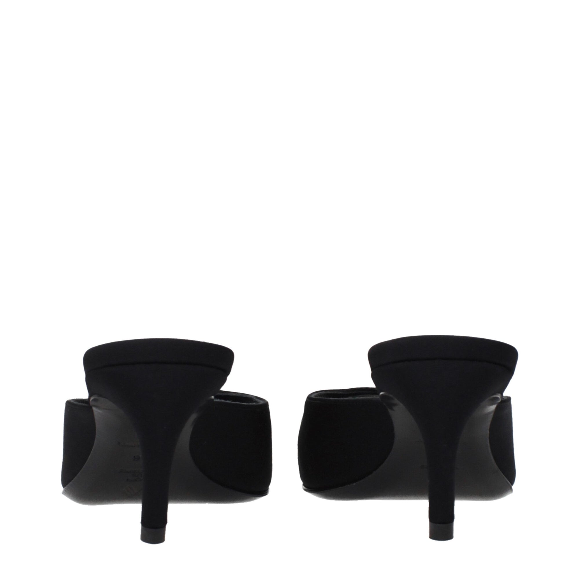 The Attico Ada Peep Toe Heeled Mule Sandals - Black