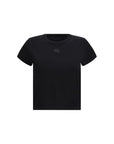 Alexander Wang Black Crewneck Cotton T-Shirt