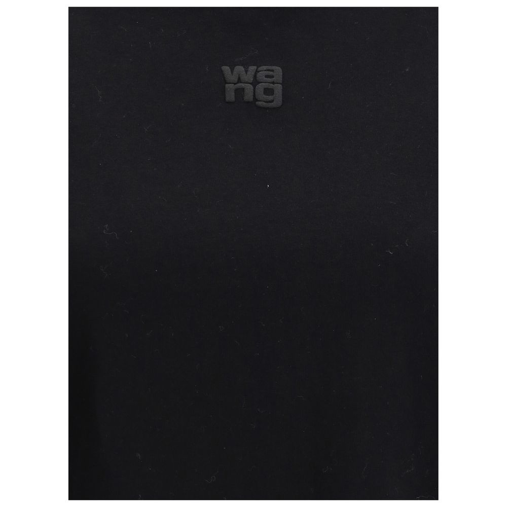 Alexander Wang Black Crewneck Cotton T-Shirt