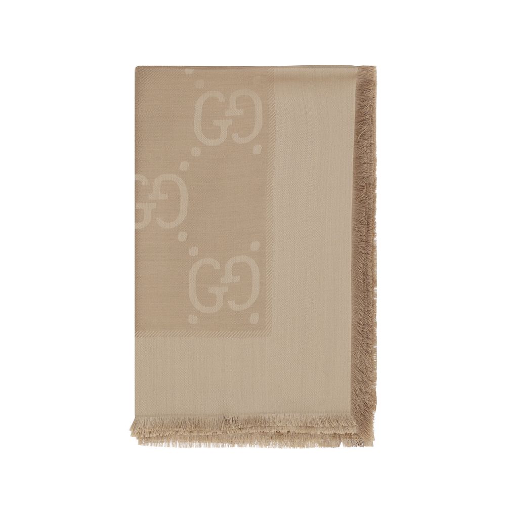 Gucci GG Wool-Silk Scarf