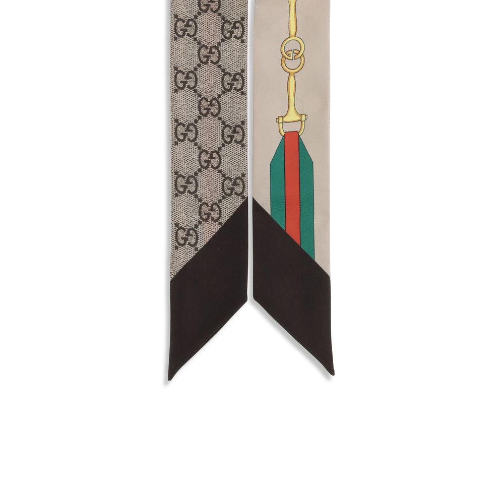 Gucci Reversible Thin Silk Scarf
