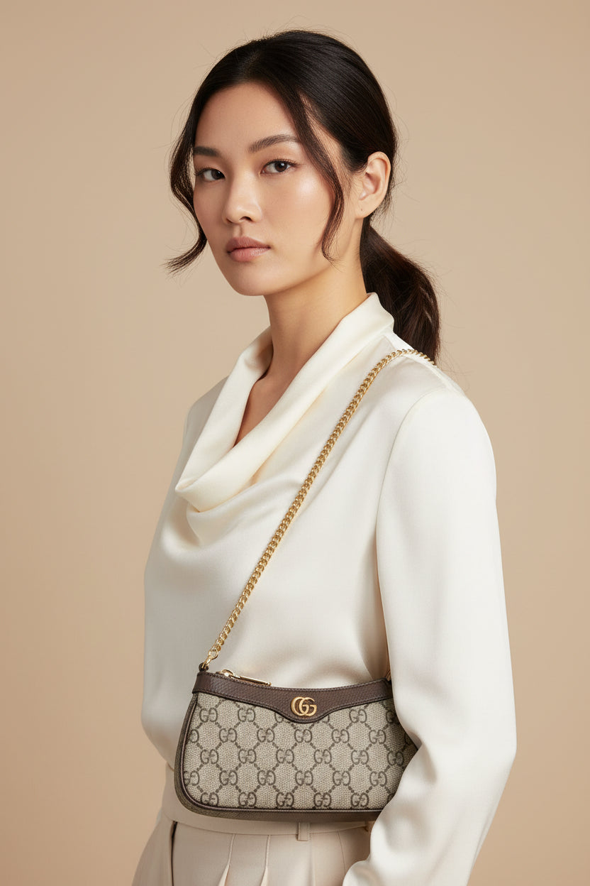 Gucci GG Monogram Shoulder Bag