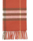 Burberry Checkered Cashmere Scarf - Red