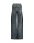 Balenciaga Wide Leg Medium Wash Jeans