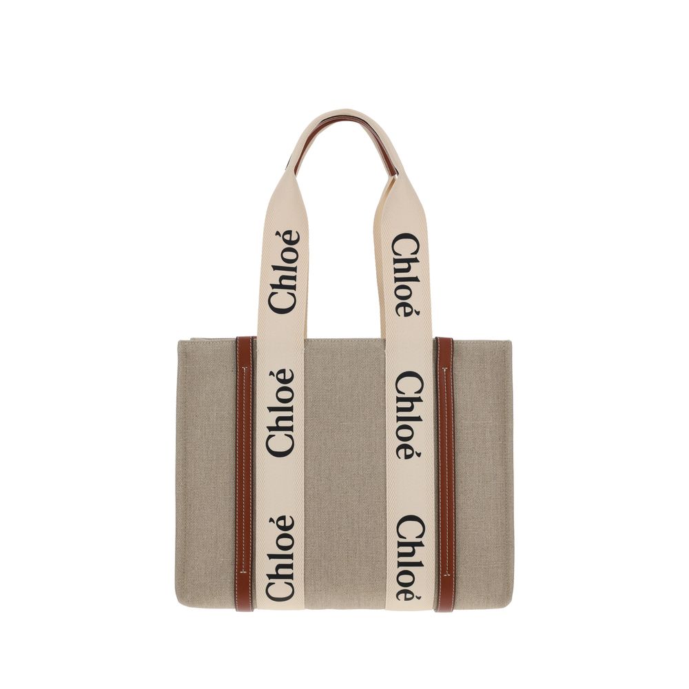 Chloé Top Handle Woody Tote Bag