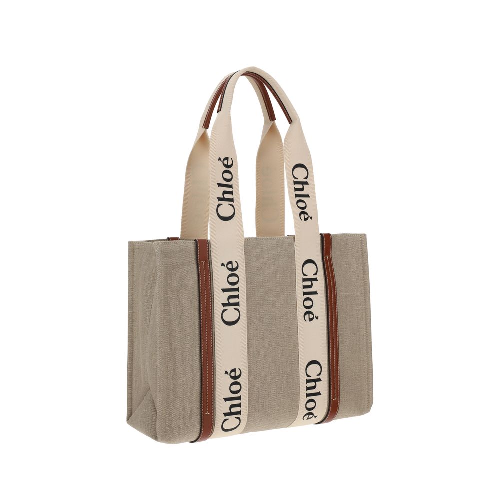 Chloé Top Handle Woody Tote Bag