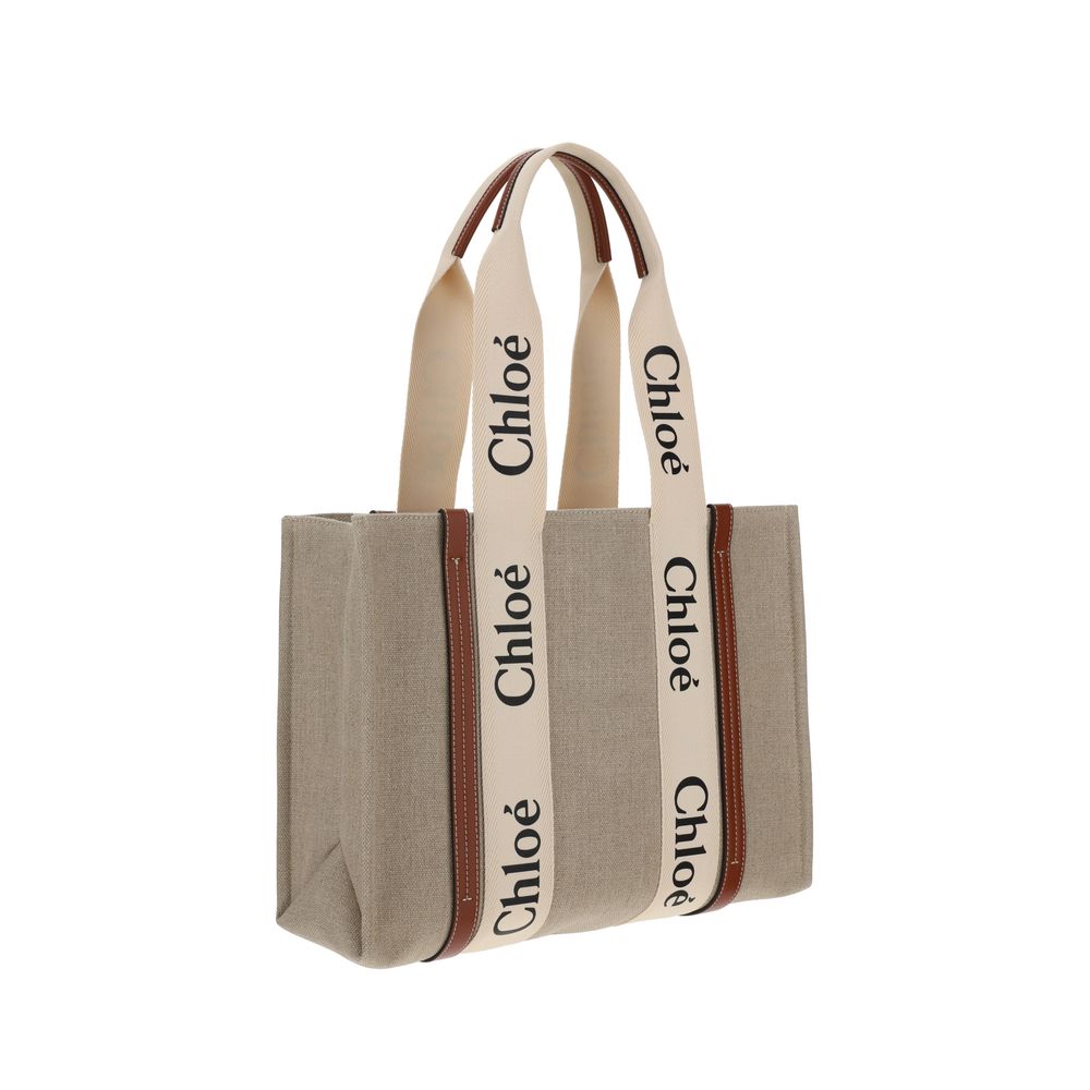 Chloé Top Handle Woody Tote Bag