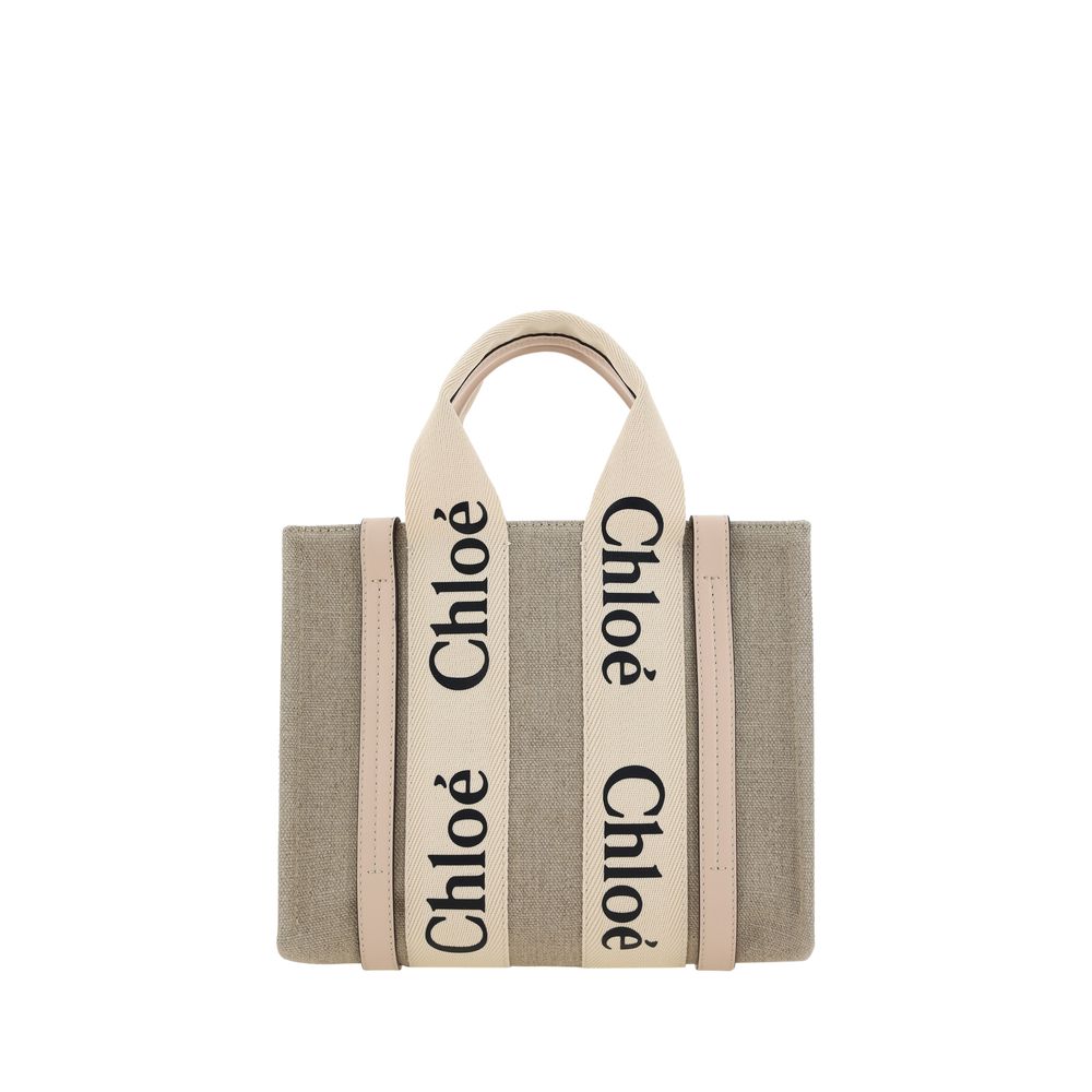 Chloé Top Handle Woody Tote Bag