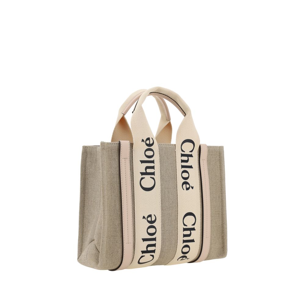 Chloé Top Handle Woody Tote Bag