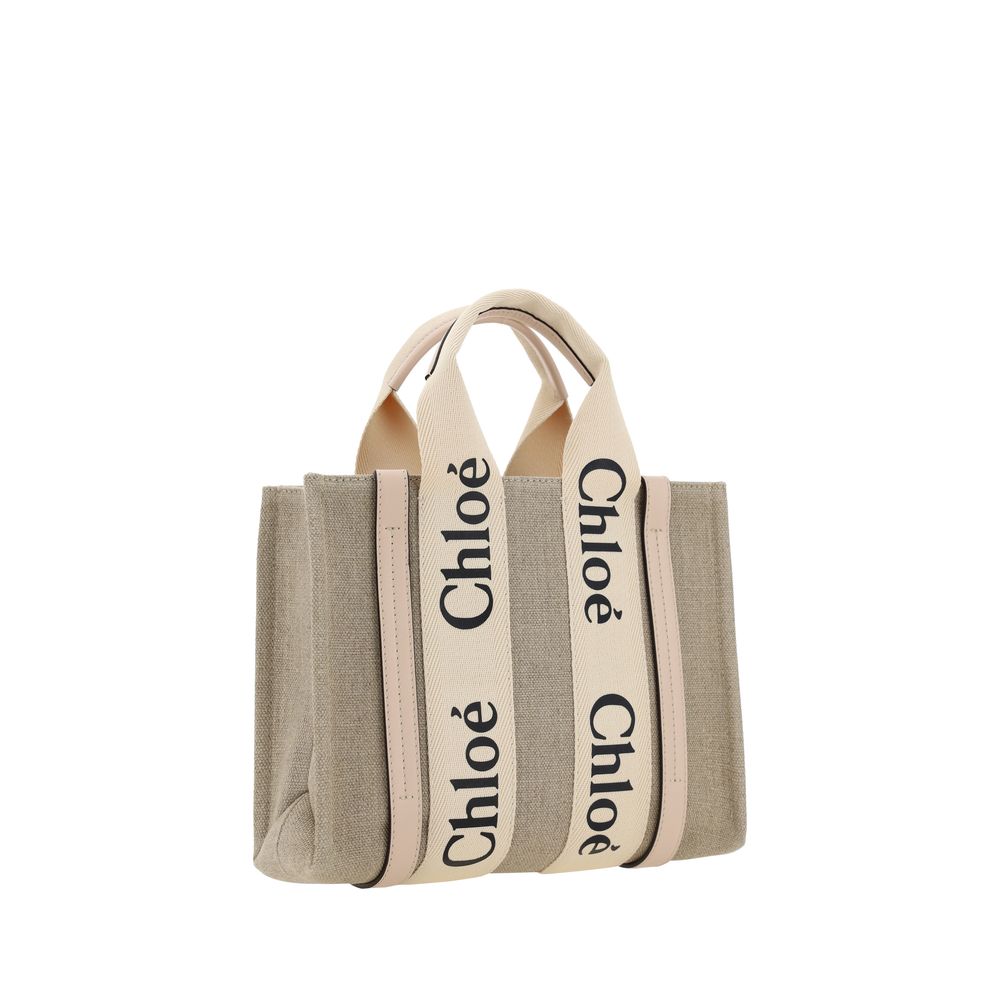 Chloé Top Handle Woody Tote Bag