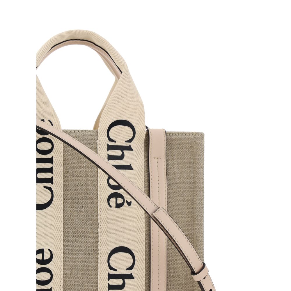 Chloé Top Handle Woody Tote Bag
