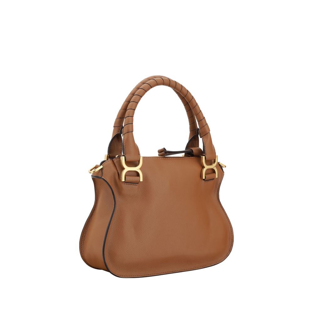Chloé Top Handle Leather Marcie Saddle Shoulder Bag