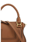 Chloé Top Handle Leather Marcie Saddle Shoulder Bag