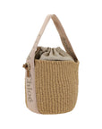 Chloé Woody Raffia Bucket Shoulder Bag