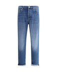 Brunello Cucinelli Light Wash Straight-Leg Jeans