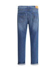 Brunello Cucinelli Light Wash Straight-Leg Jeans