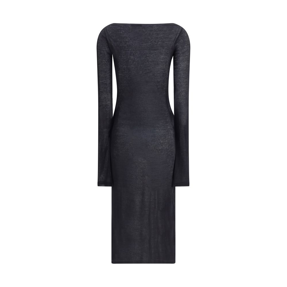 Miu Miu Black Midi Dress