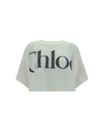 Chloé Logo Cotton Cropped T-Shirt