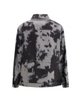 Fendi Abstract Animalier Shirt Collar Denim Jacket