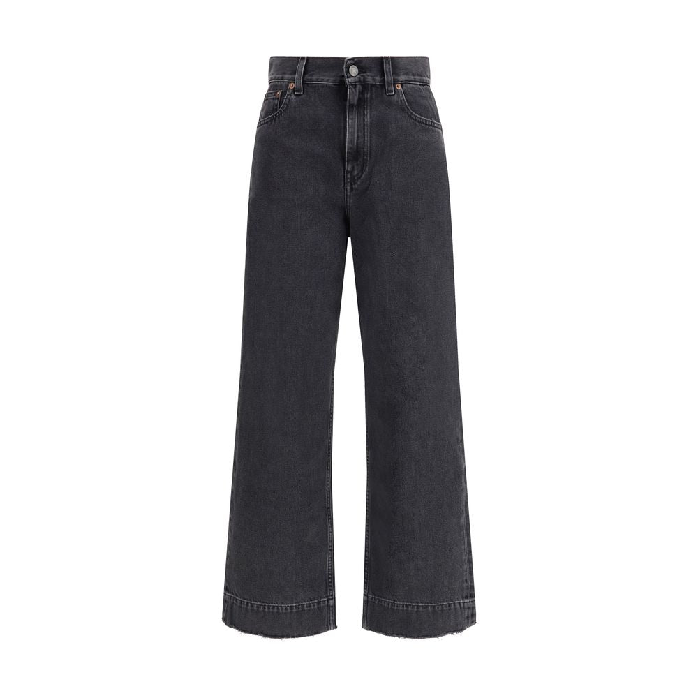 Chloé High Rise Raw Hem Jeans