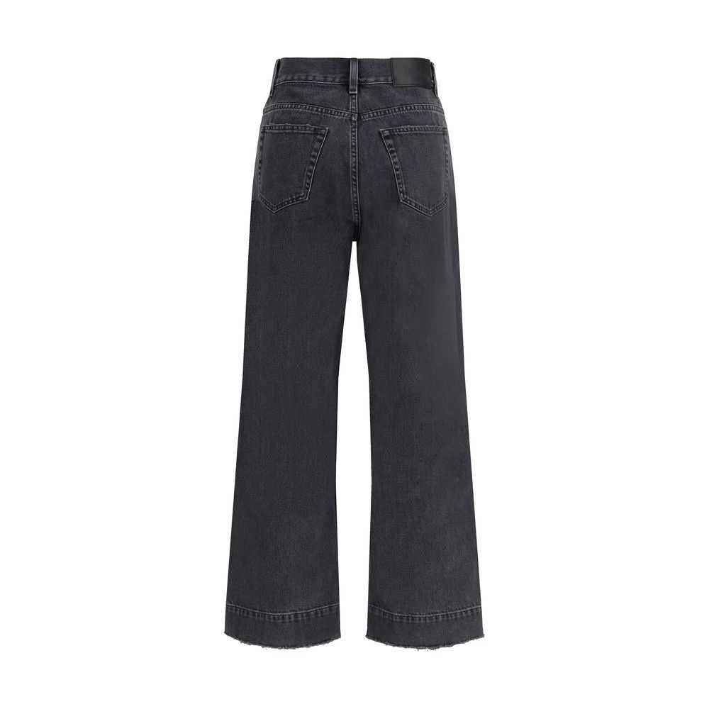 Chloé High Rise Raw Hem Jeans