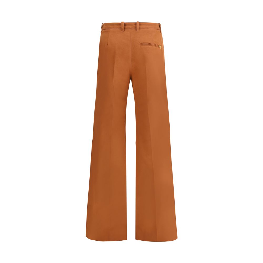 Chloé Terracotta Cotton Flared Pants