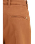 Chloé Terracotta Cotton Flared Pants