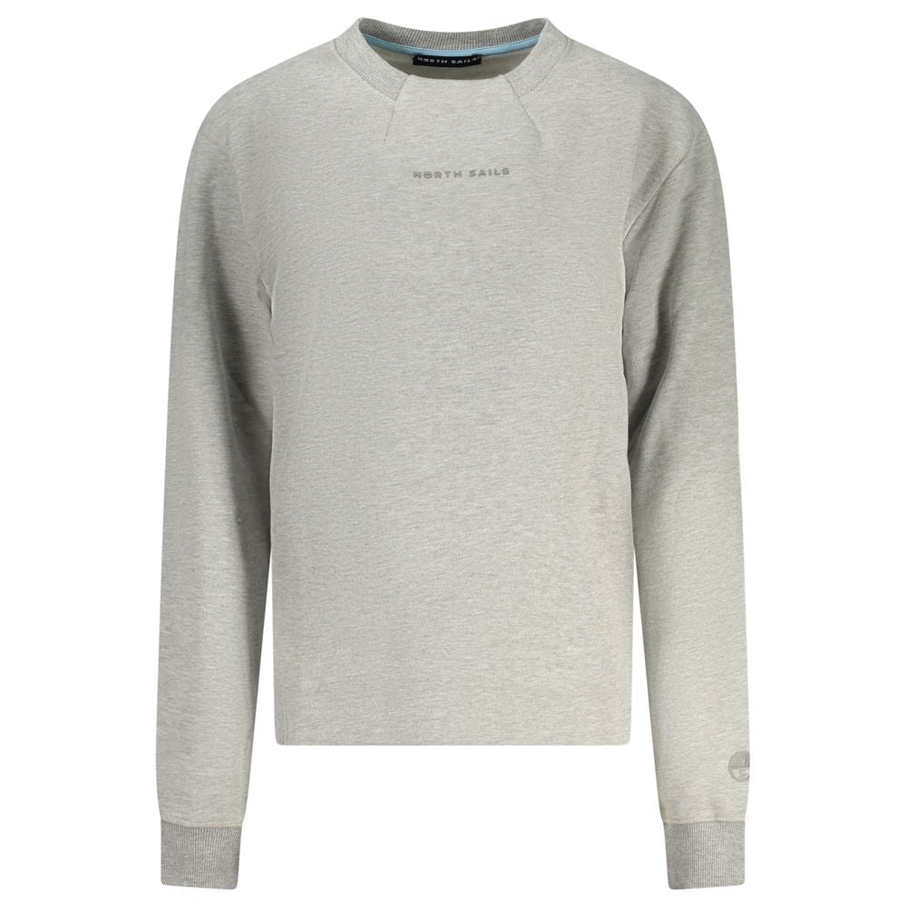North Sails Logo Cotton Sweatshirt - Marle Gray/Grey