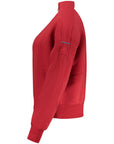 North Sails Cotton Zip Sweatshirt - Red - Made In Italy