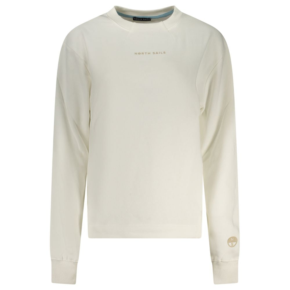 North Sails Logo Cotton Sweatshirt - White