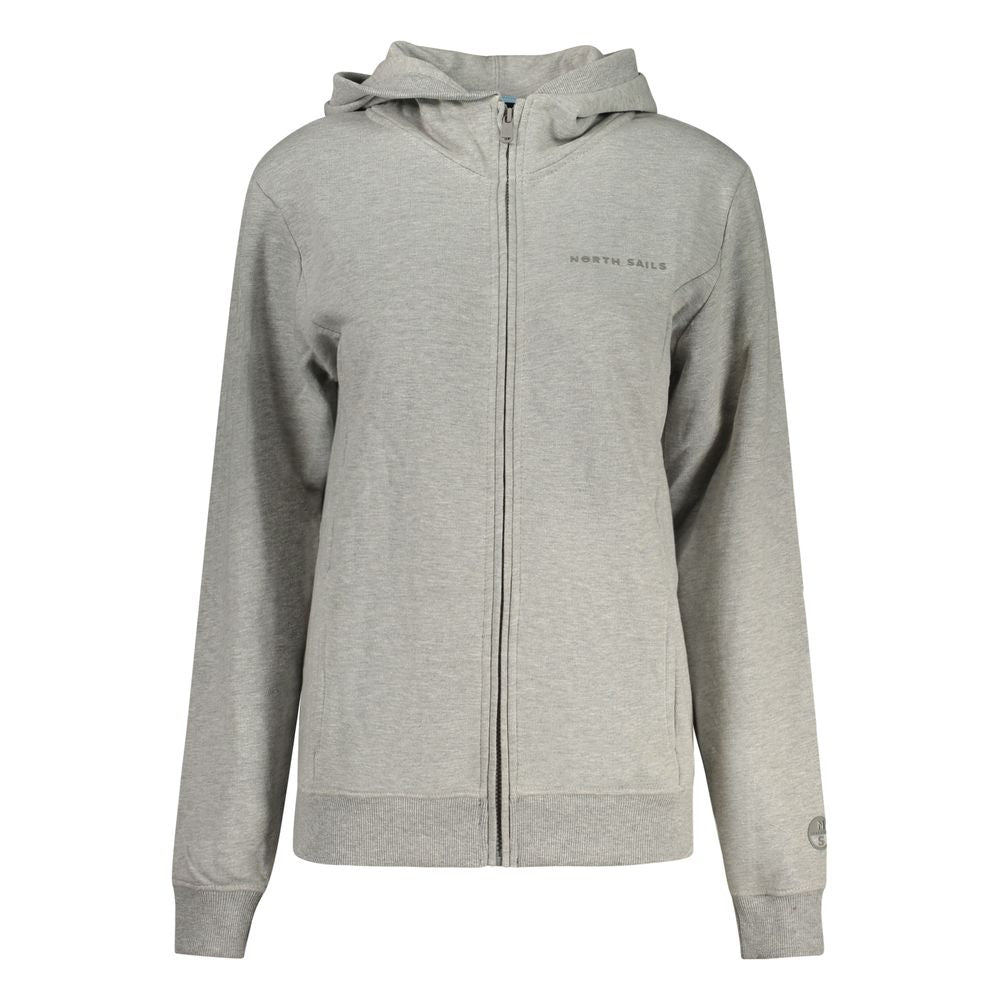 North Sails Cotton Hooded Jacket - Marle Gray/Grey
