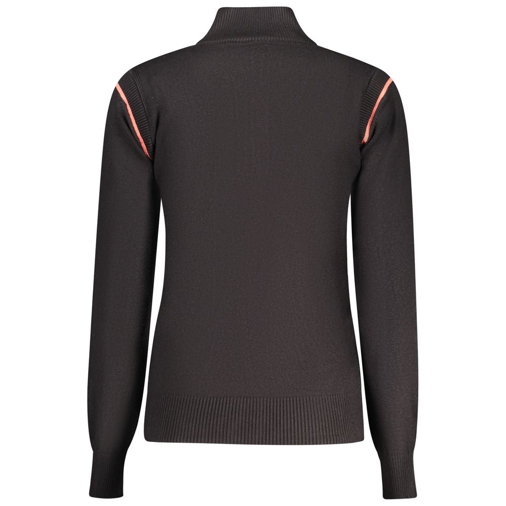 North Sails Turtleneck Zip Sweater - Black